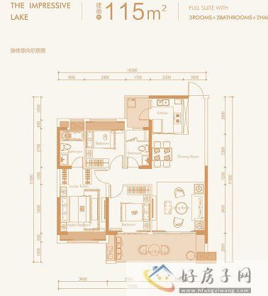 中海映山湖在售户型面积(图1)