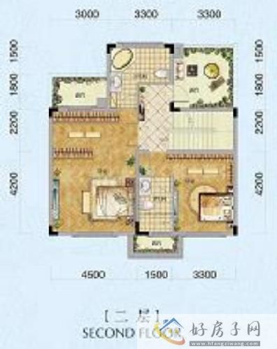 镇别墅户型图别墅210平米二层