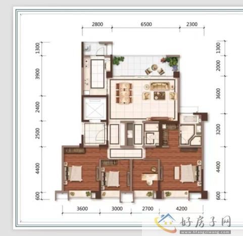 远大美域观山府户型图大平层170平米4室2厅2卫